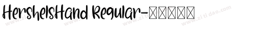 HershelsHand Regular字体转换